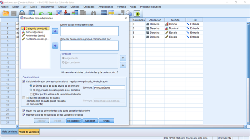 Identificar Casos Duplicados